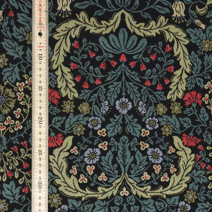 Blenheim Tapestry Black Fabric