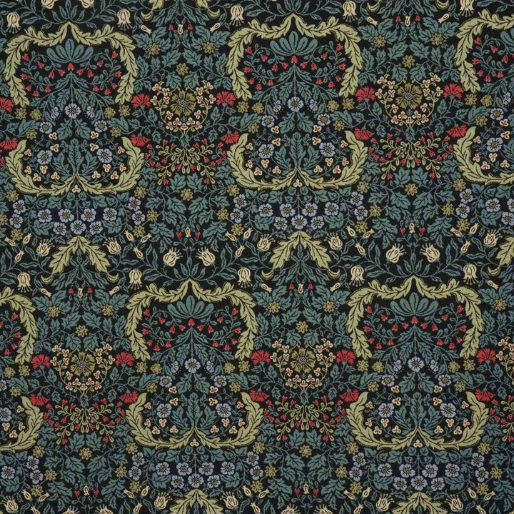 Blenheim Tapestry Black Fabric