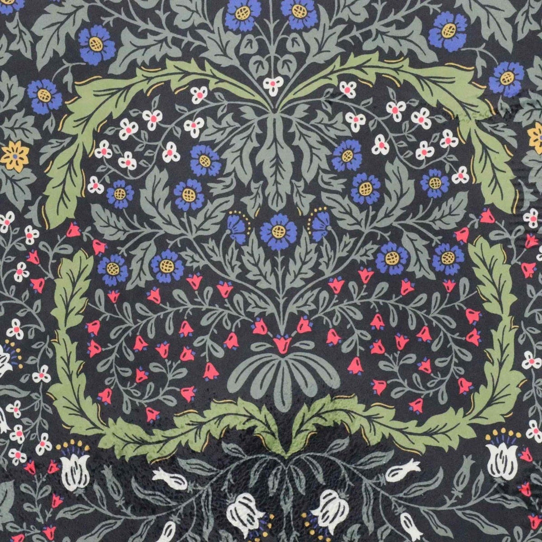 Blenheim Midnight Black Velvet Fabric