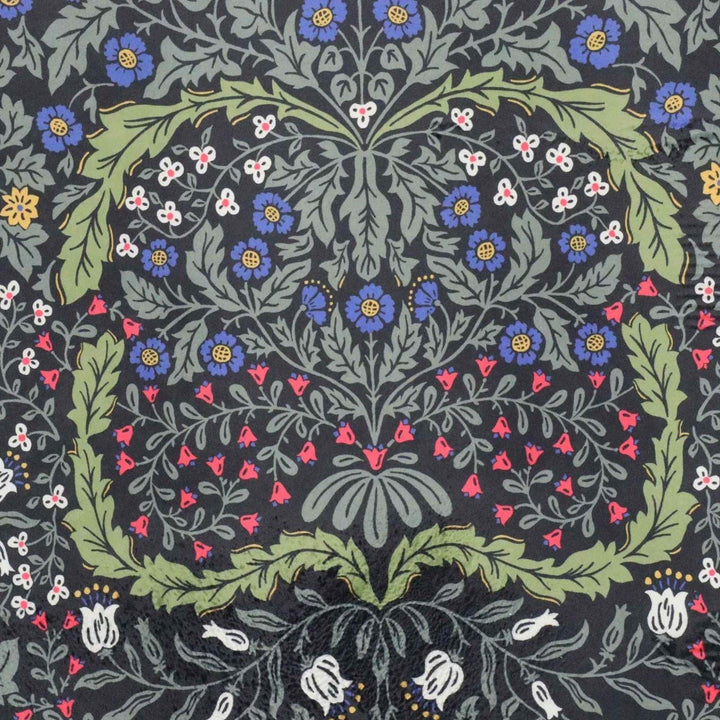 Blenheim Midnight Black Velvet Fabric