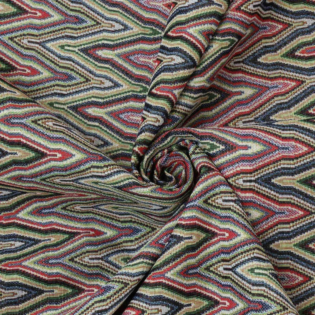 Clearance Wishbone Small Multi Jacquard Fabric