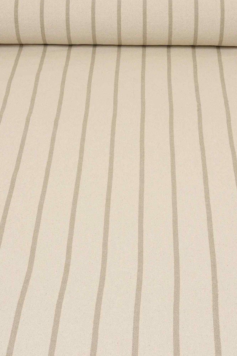 Austin Deck Stripe Natural Fabric