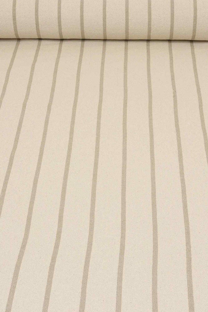 Austin Deck Stripe Natural Fabric