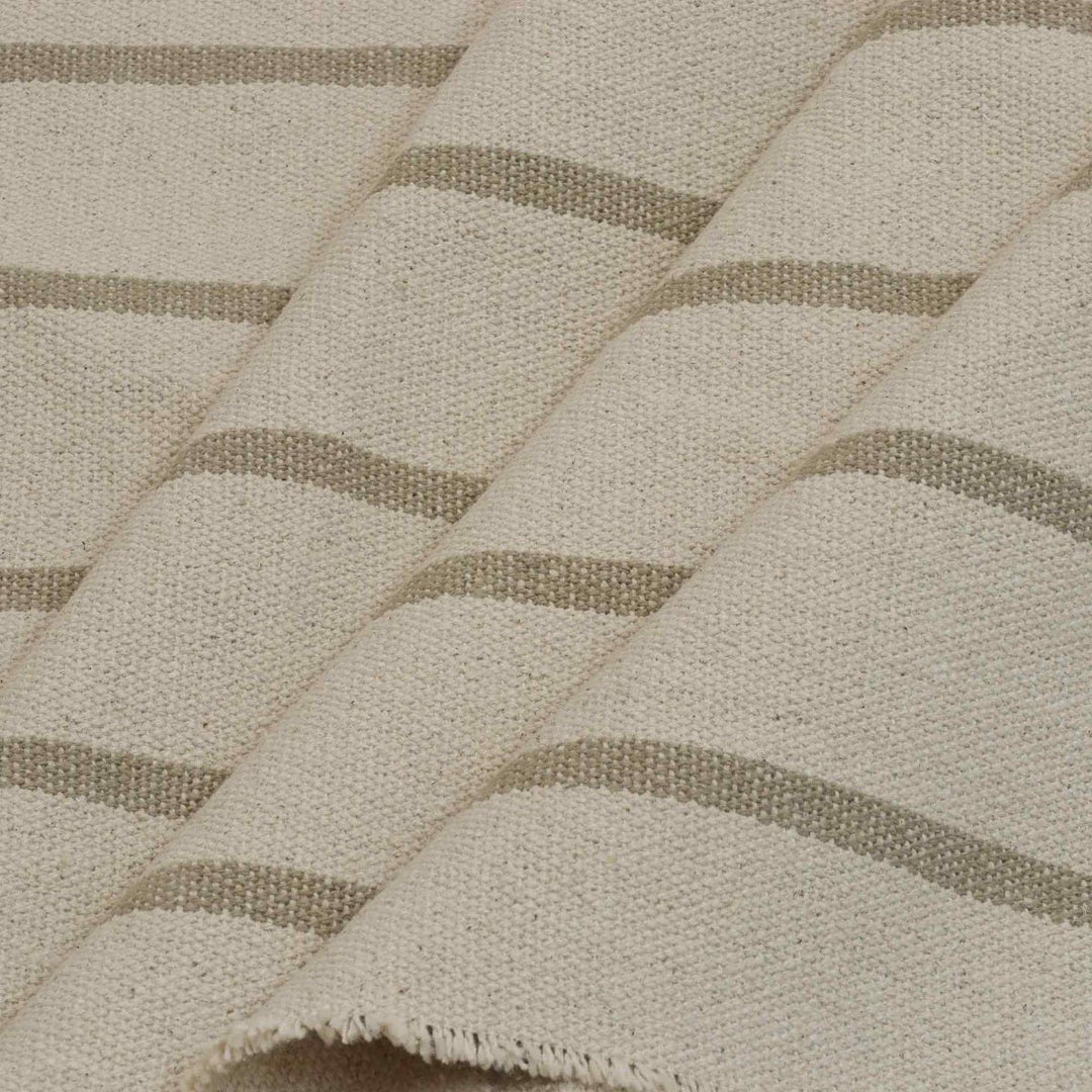 Austin Deck Stripe Natural Fabric