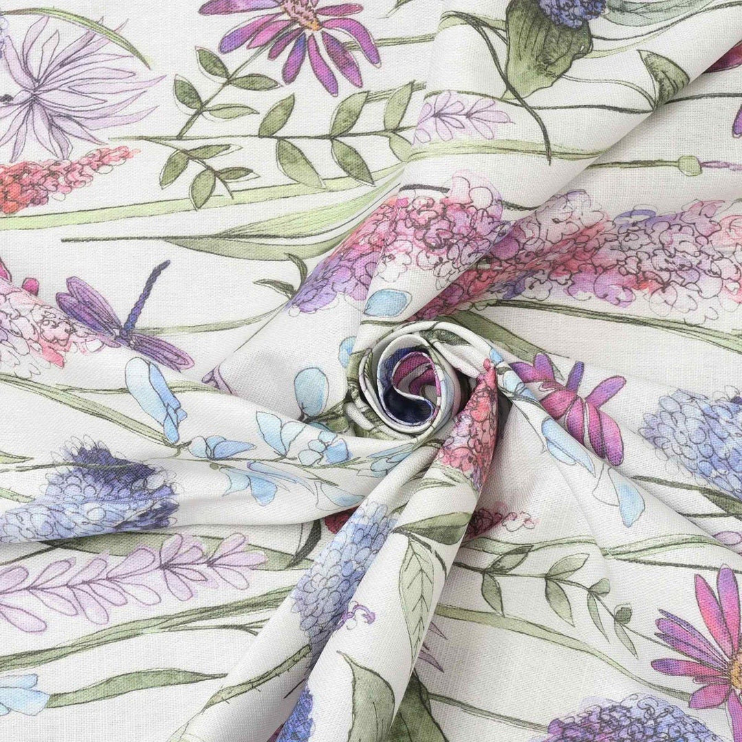 Voyage Maison Florabunda Bluebell Ecru Fabric