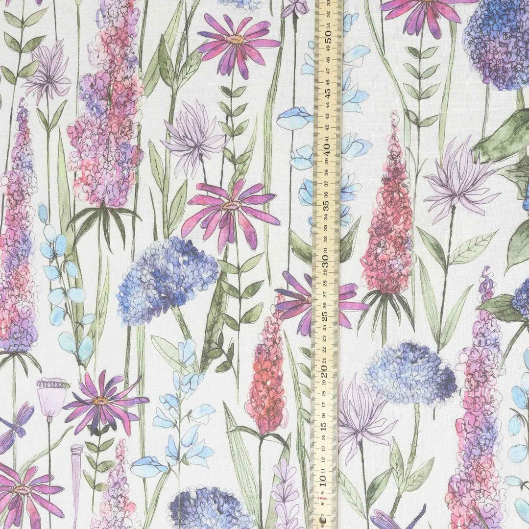 Voyage Maison Florabunda Bluebell Ecru Fabric