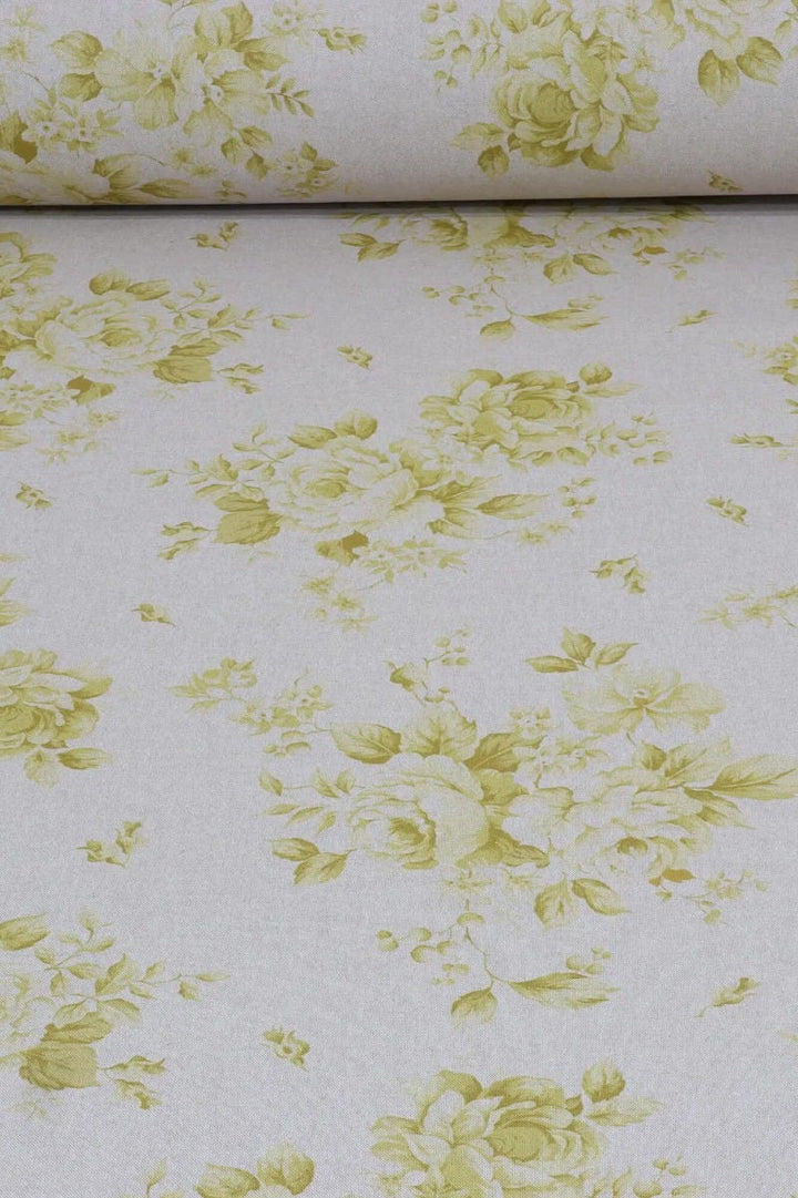 Dorothy Rose Yellow Double Width Fabric