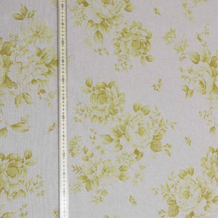 Dorothy Rose Yellow Double Width Fabric