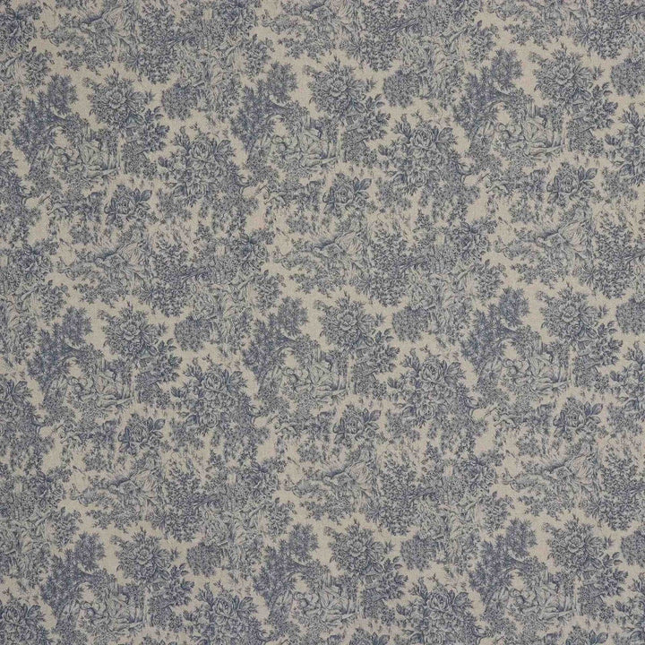 Vintage Toile Blue Double Width Fabric