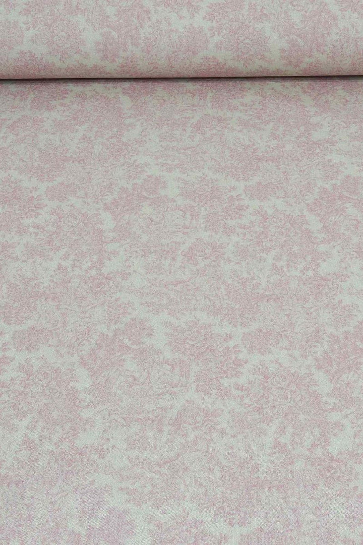 Vintage Toile Pink Double Width Fabric