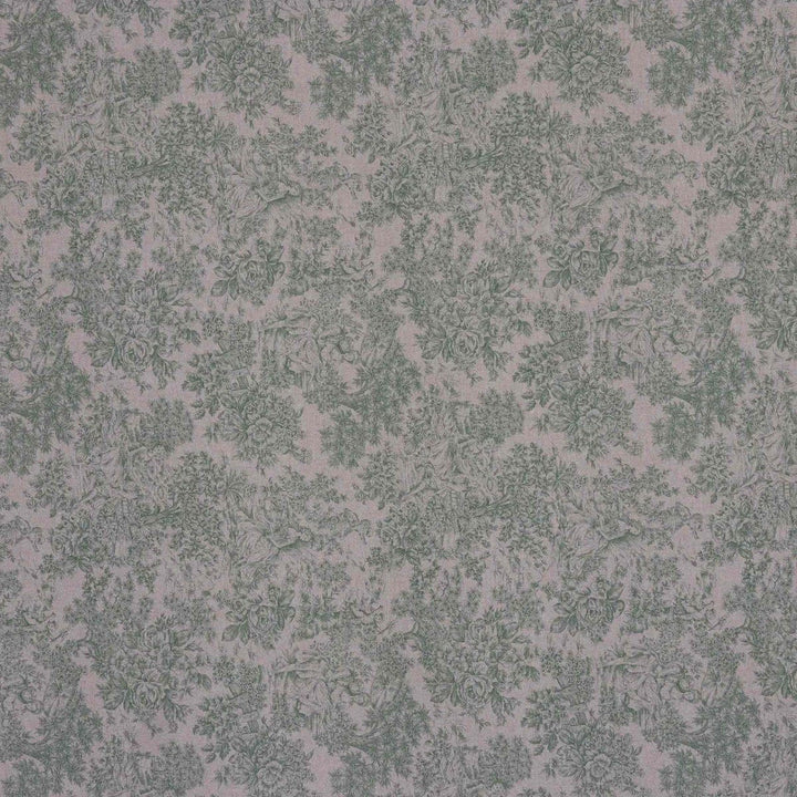 Vintage Toile Double Width Fabric Green