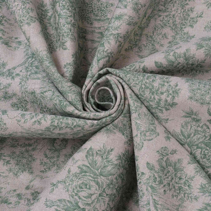 Vintage Toile Double Width Fabric Green