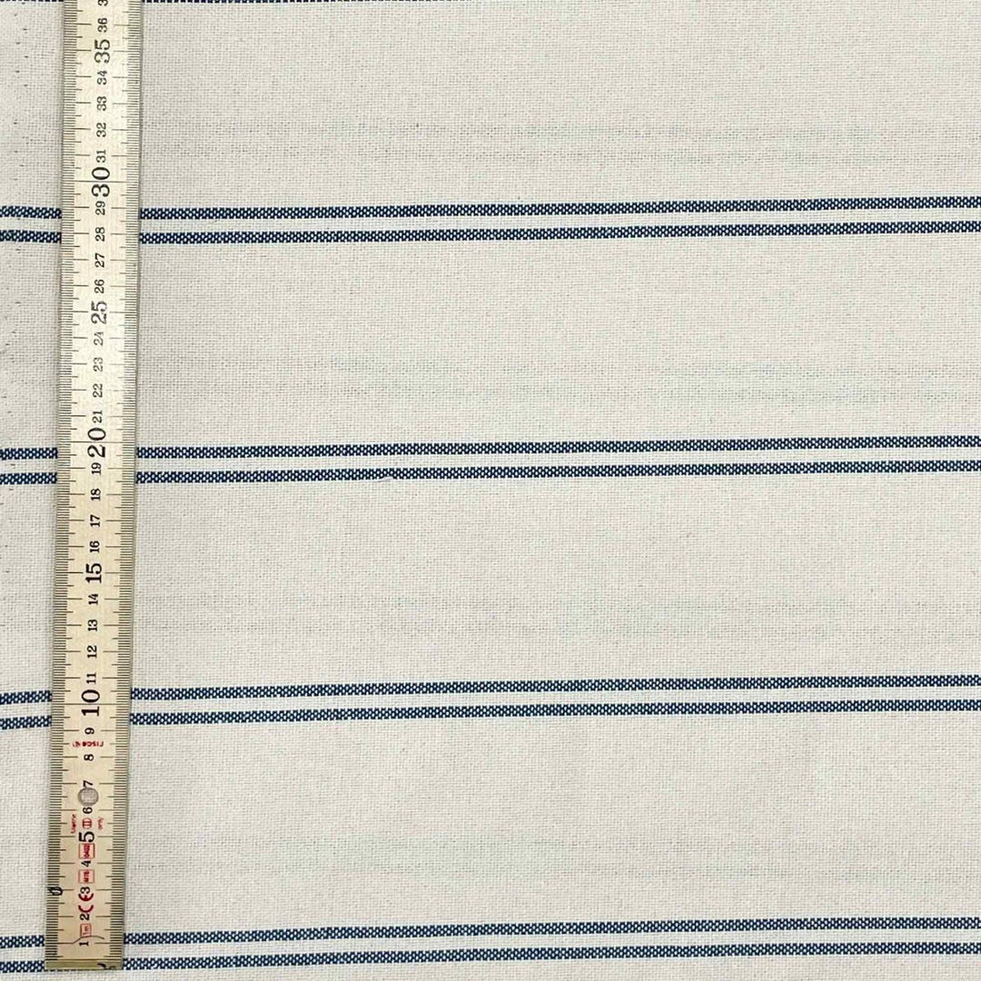 Toulouse Stripe Blue Double Width Fabric