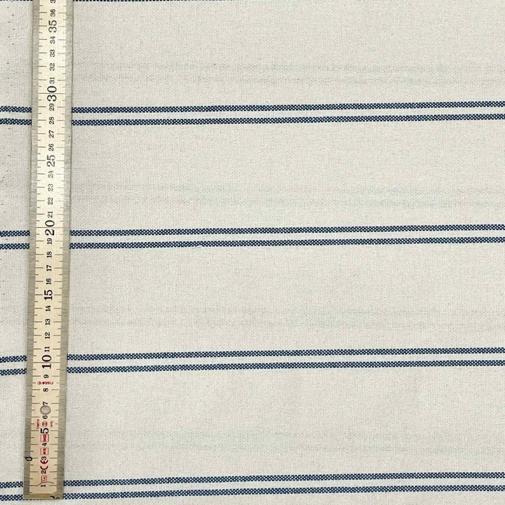 Toulouse Stripe Blue Double Width Fabric