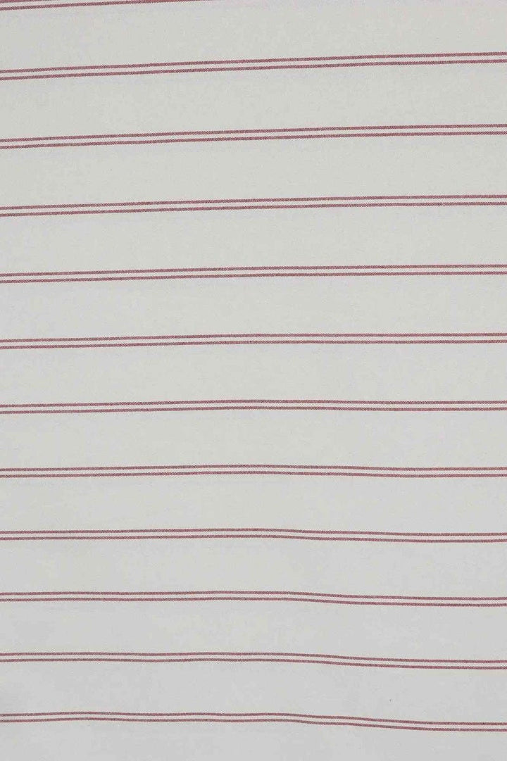 Toulouse Stripe Red Double Width Fabric