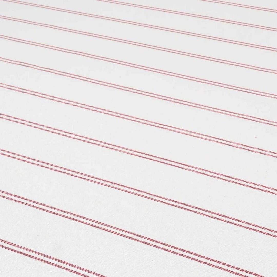 Toulouse Stripe Red Double Width Fabric