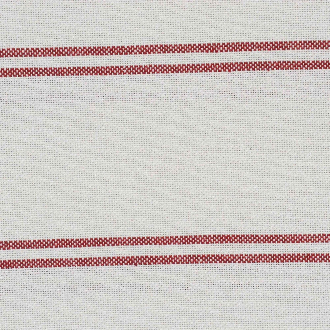 Toulouse Stripe Red Double Width Fabric