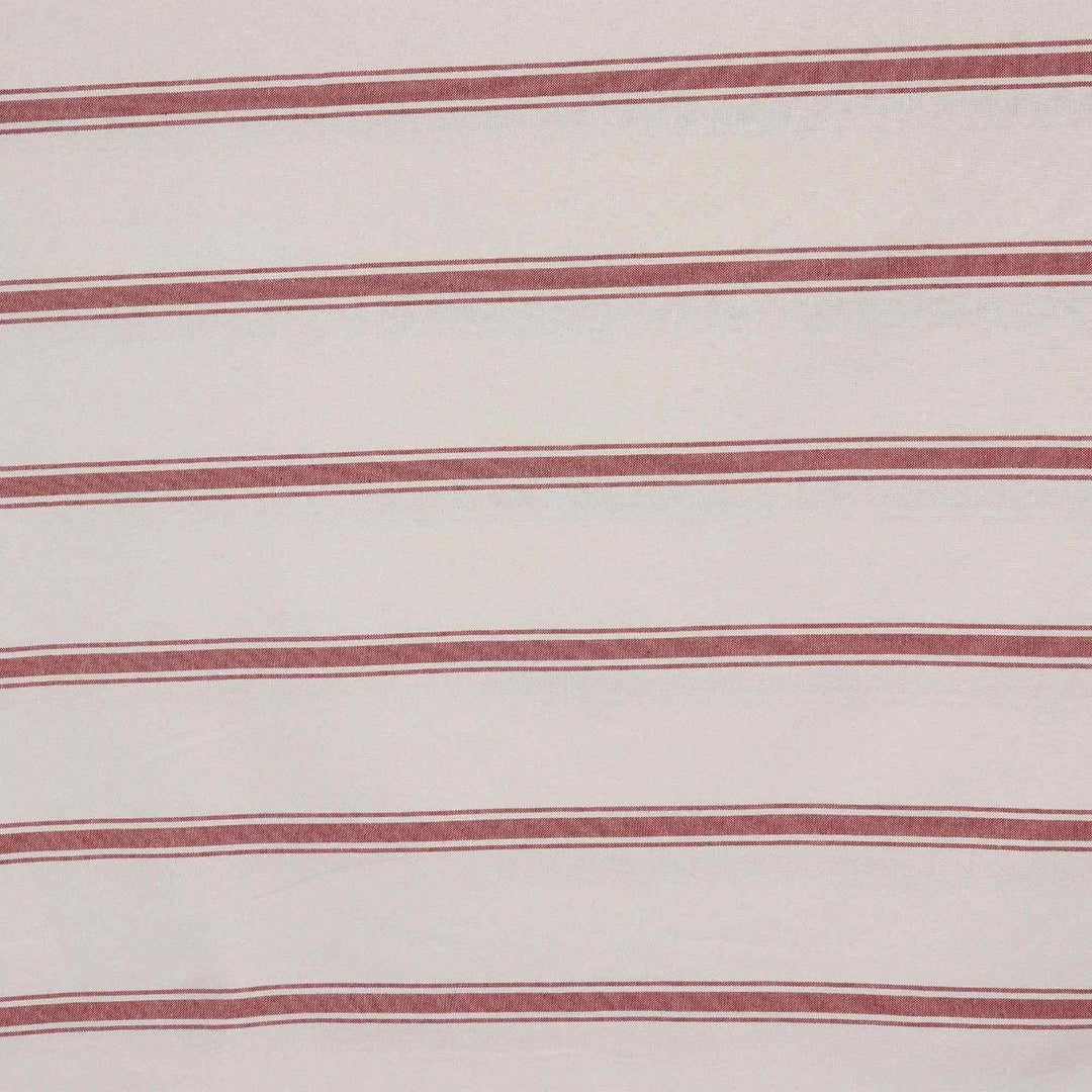 Lyon Stripe Red Double Width Fabric