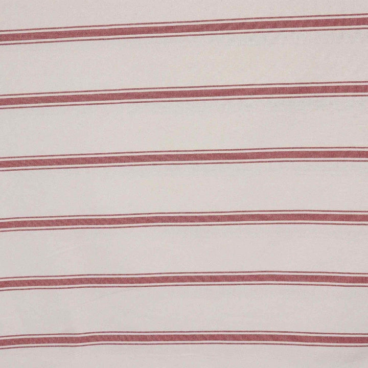 Lyon Stripe Red Double Width Fabric