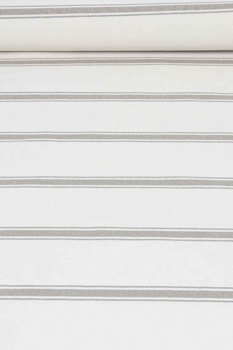 Lyon Stripe Taupe Double Width Fabric