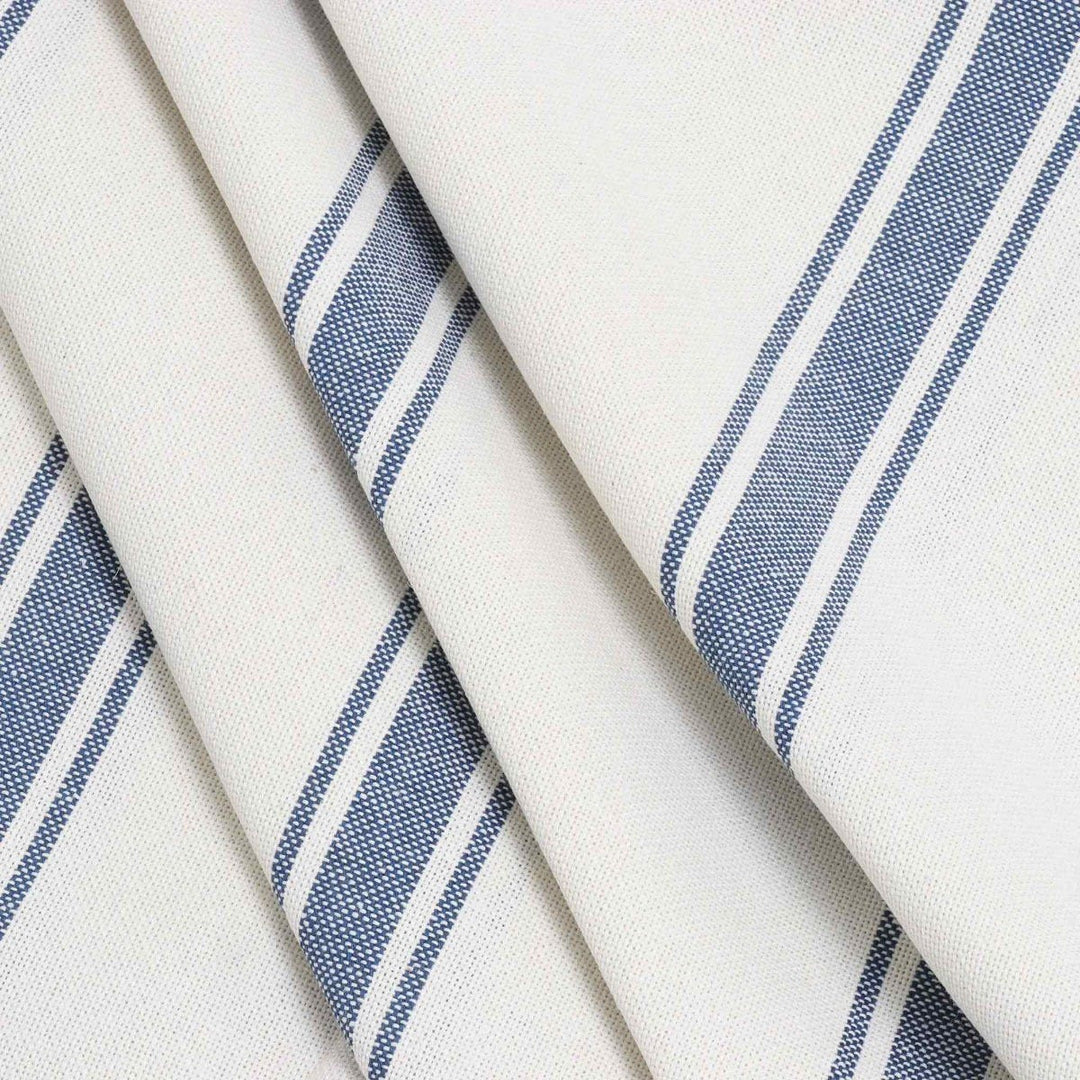 Limoges Stripe Blue Double Width Fabric