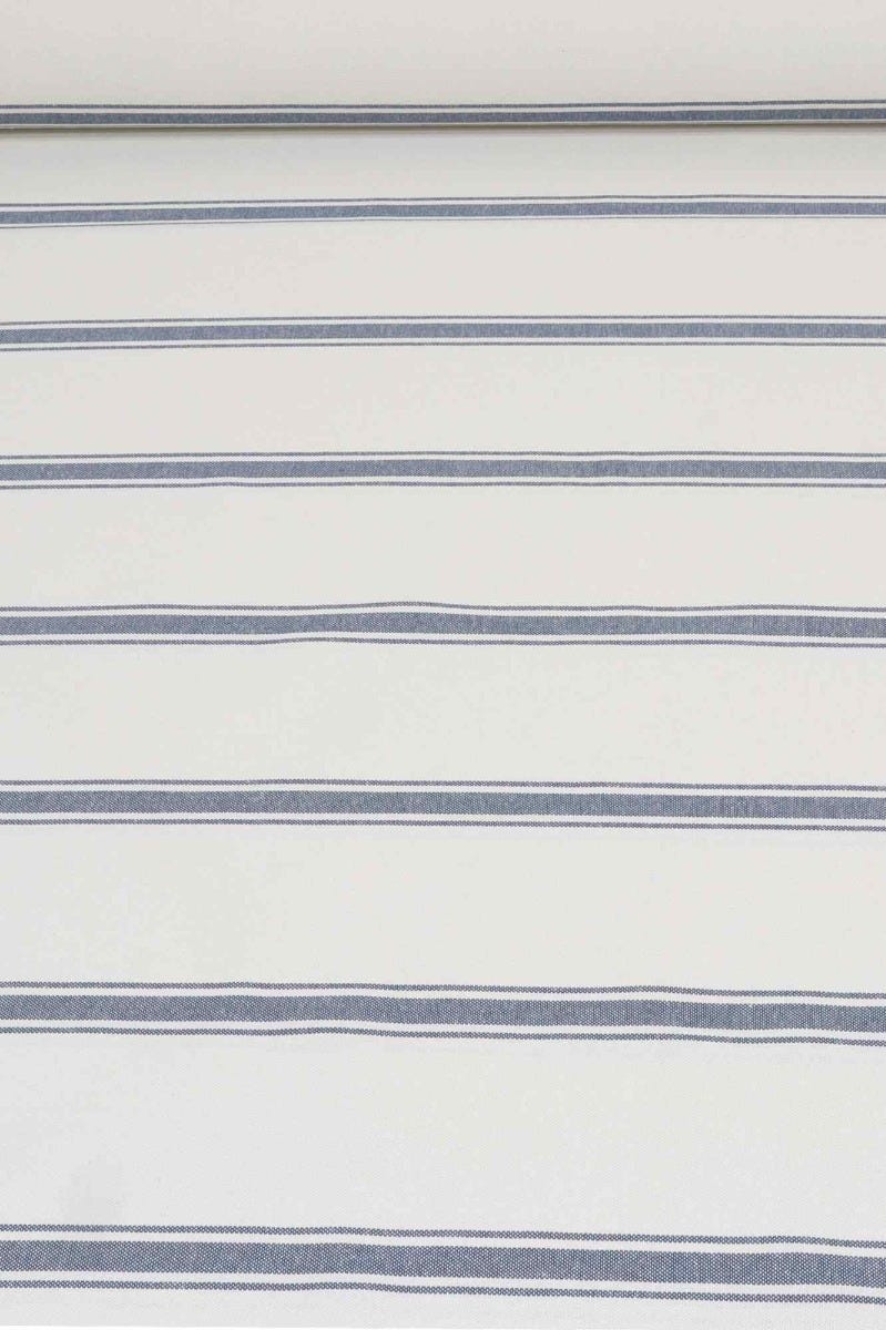 Limoges Stripe Blue Double Width Fabric