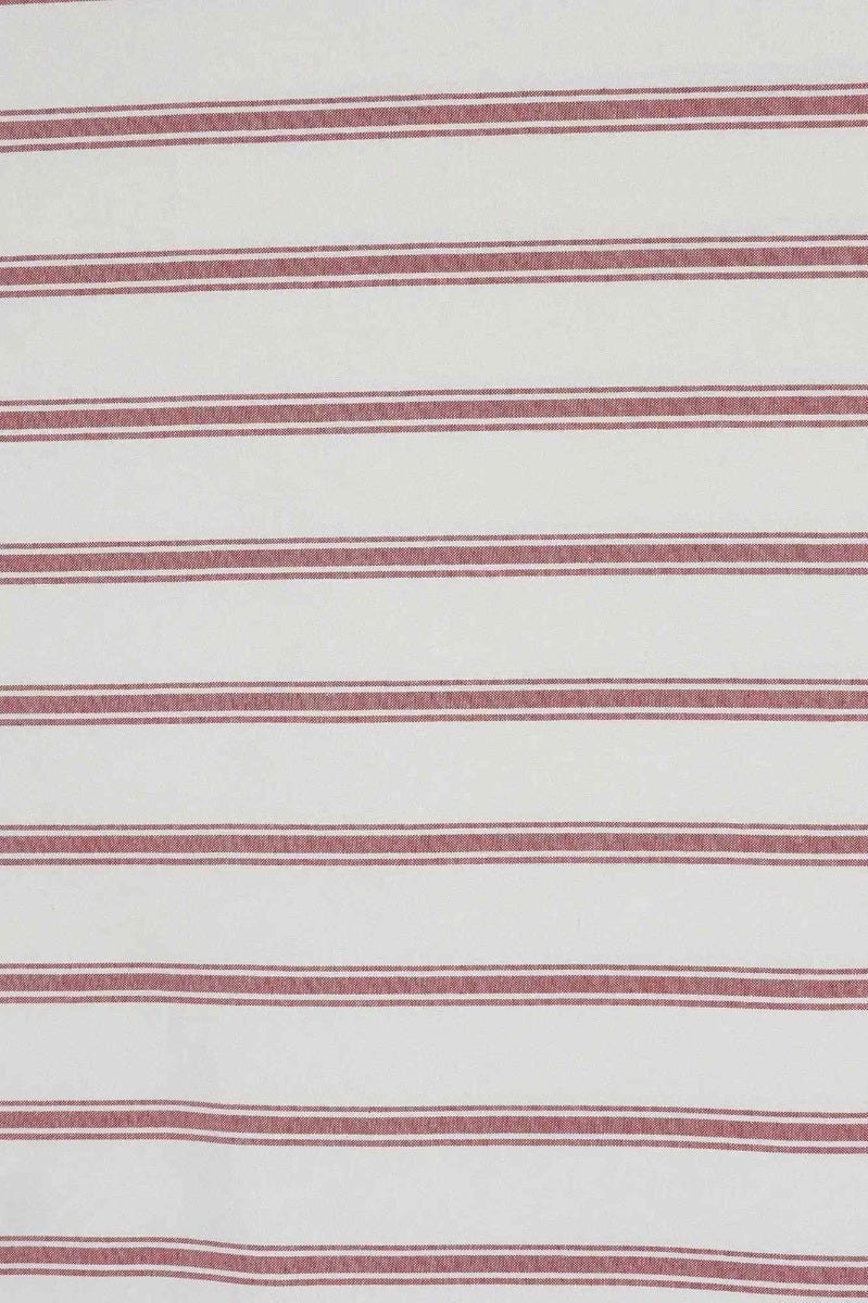 Limoges Stripe Red Double Width Fabric