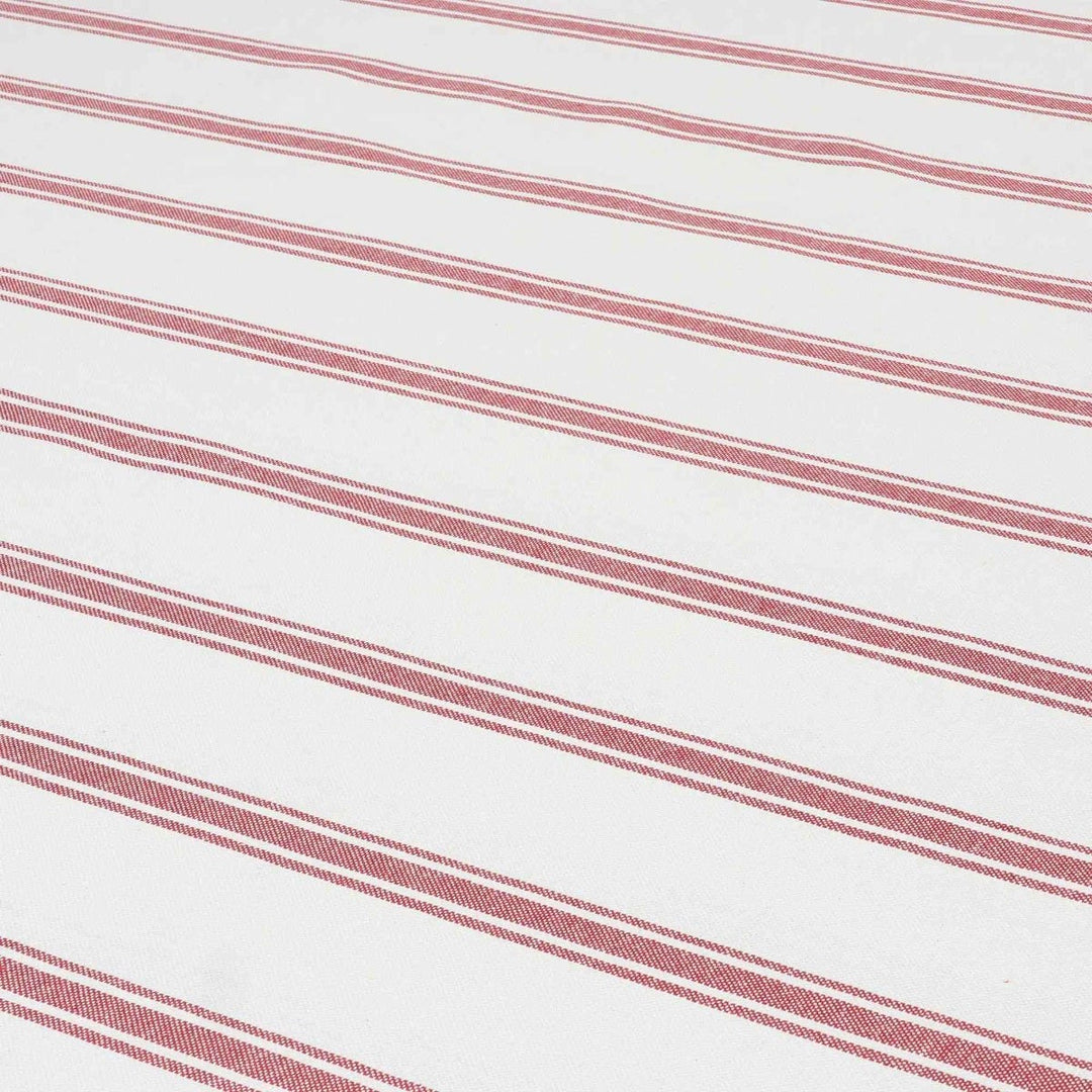 Limoges Stripe Red Double Width Fabric