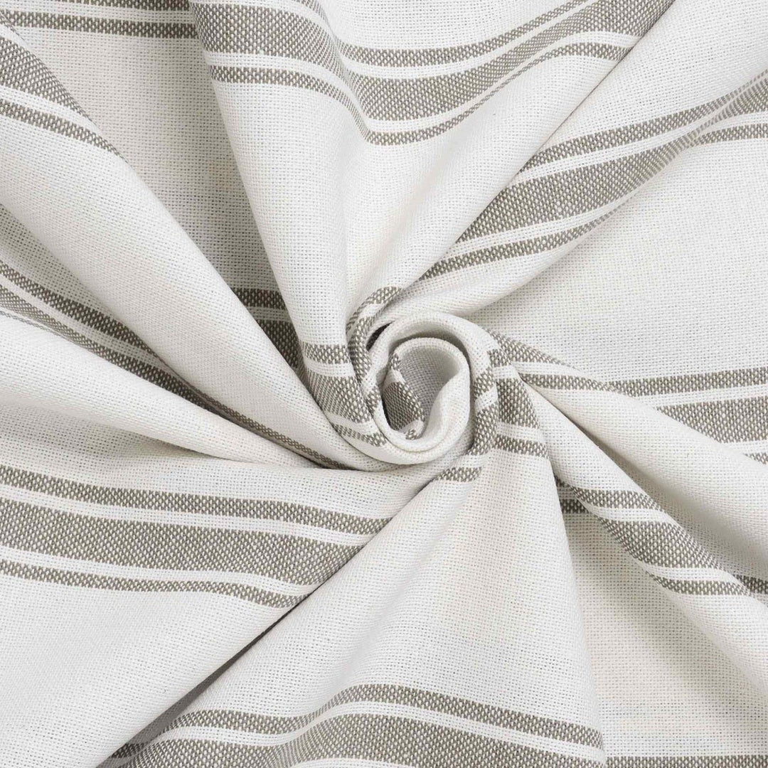 Limoges Stripe Taupe Double Width Fabric