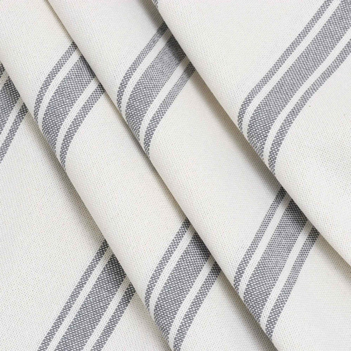 Limoges Stripe Grey Double Width Fabric