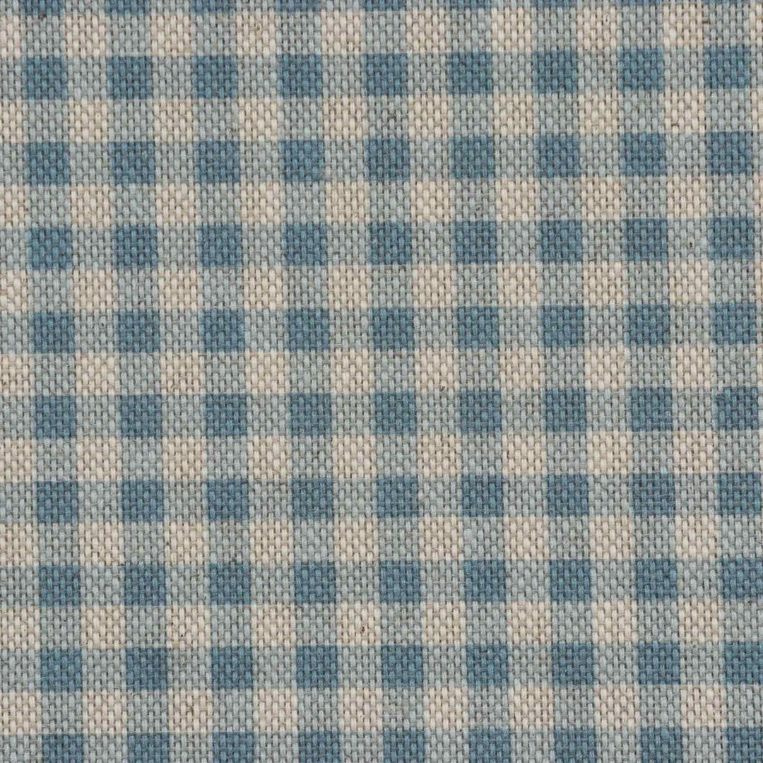 Micro Gingham Blue Double Width Fabric