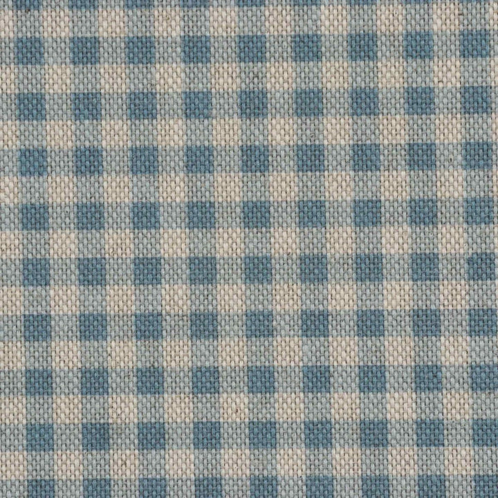 Micro Gingham Blue Double Width Fabric