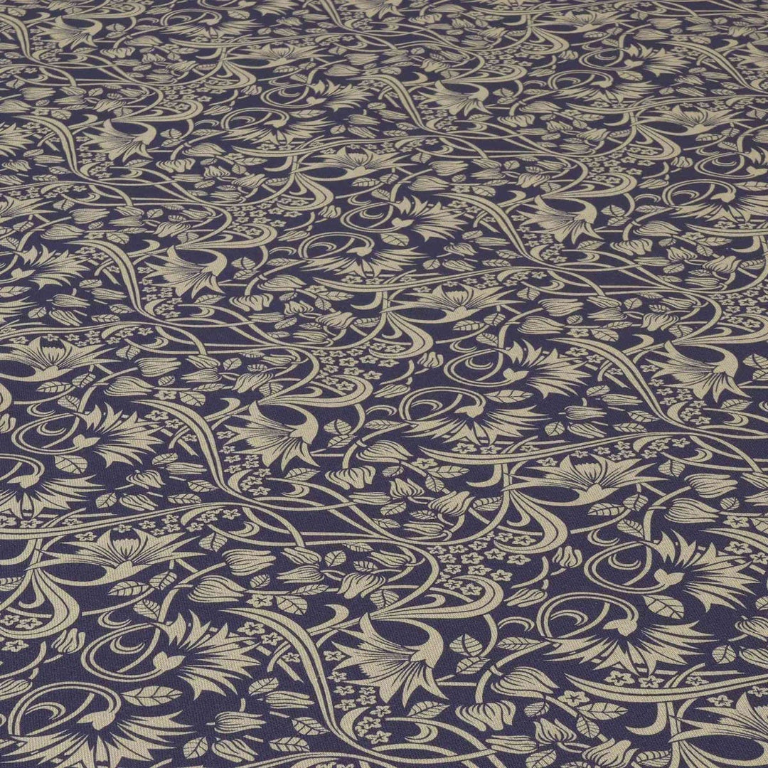 Morris Garden Navy Double Width Fabric