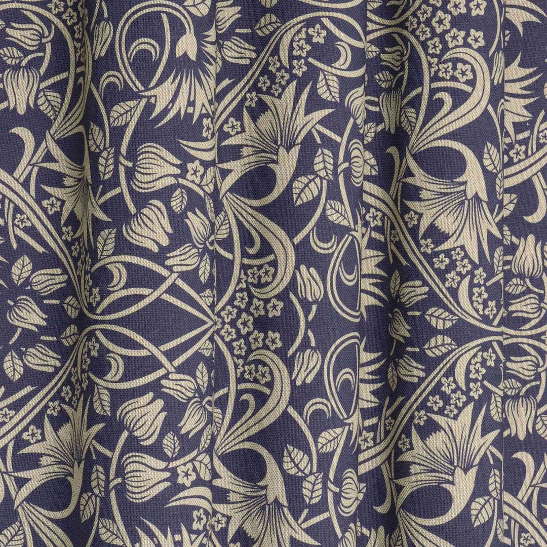 Morris Garden Navy Double Width Fabric