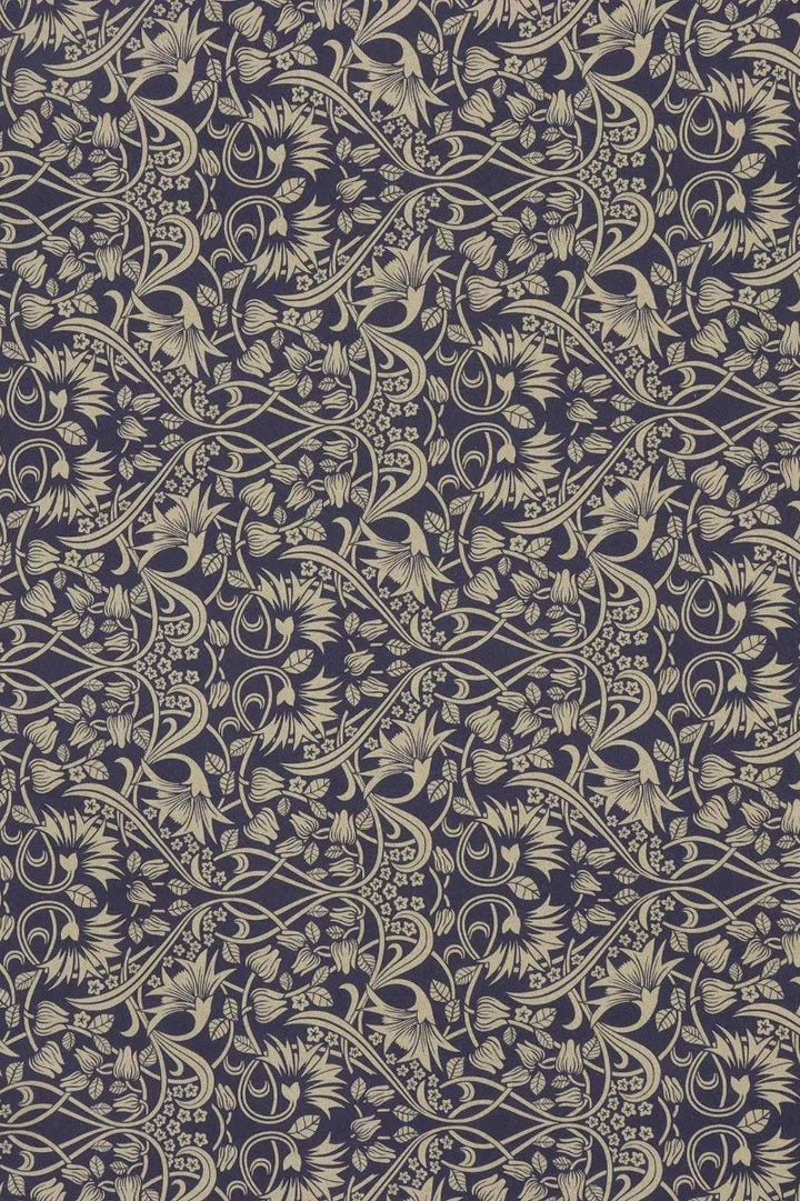 Morris Garden Navy Double Width Fabric