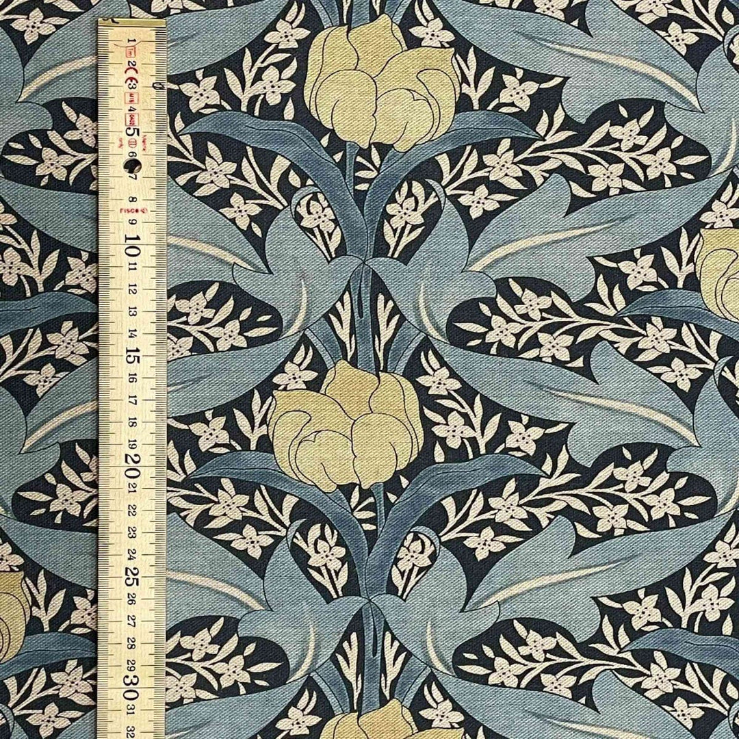 Morris Tulip Blue Double Width Fabric