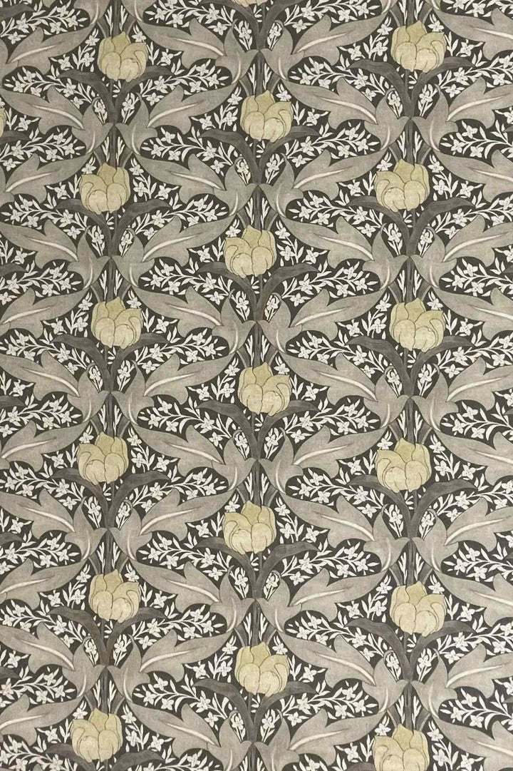 Morris Tulip Grey Double Width Fabric