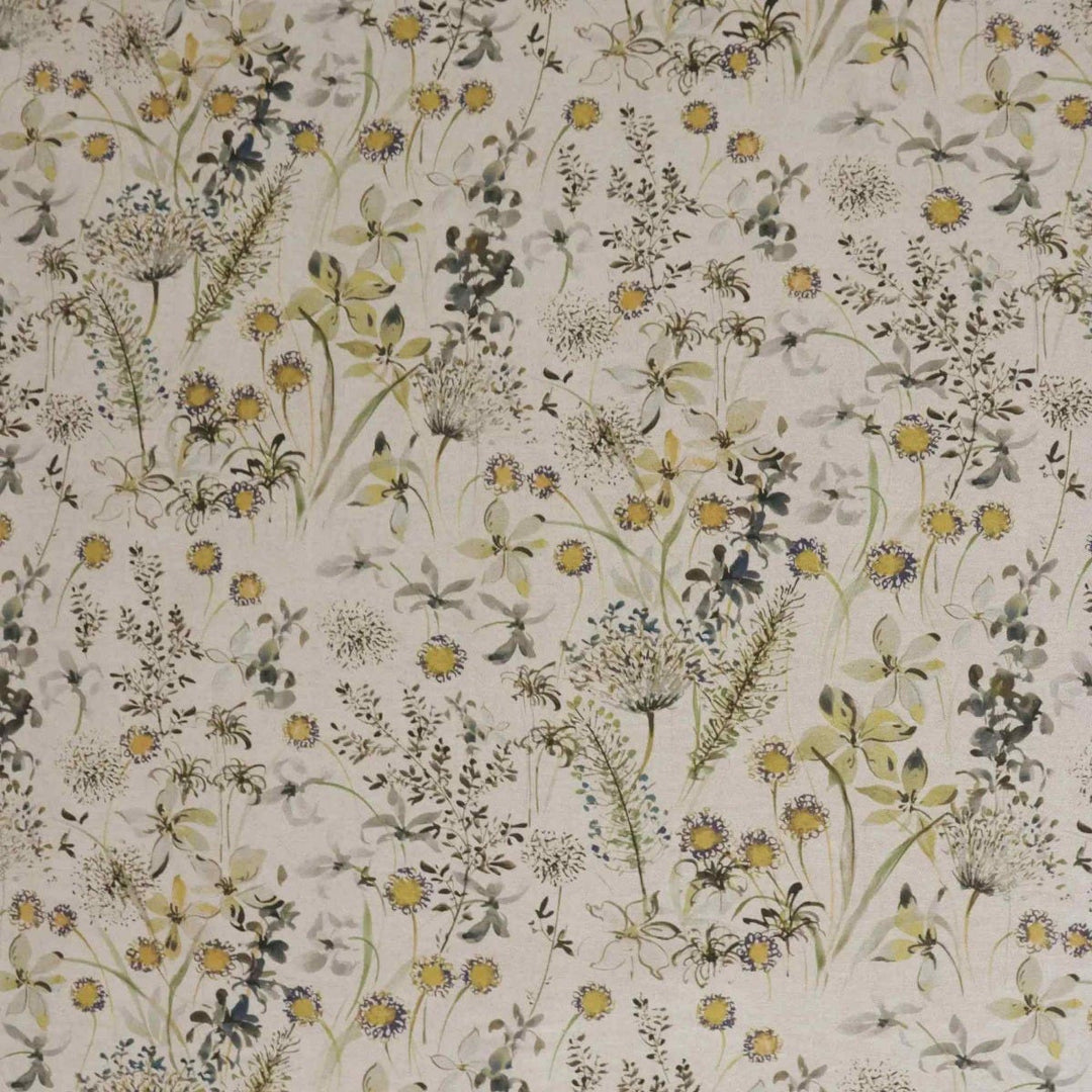 The Meadow in Yellow Double Width Fabric