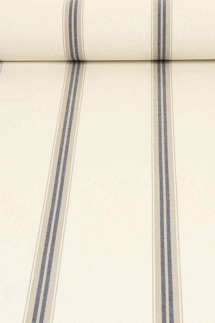 Imperial Stripe Navy Fabric