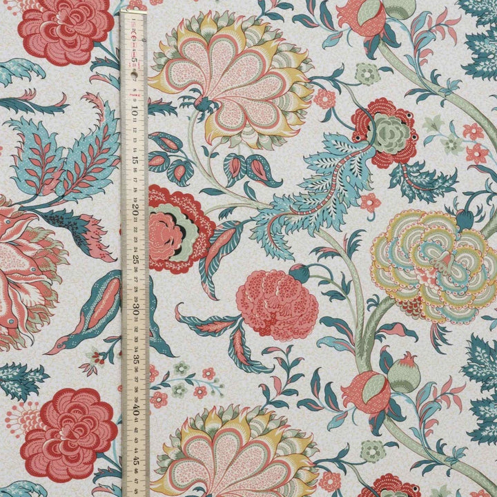 Cara Floral Ivory Fabric