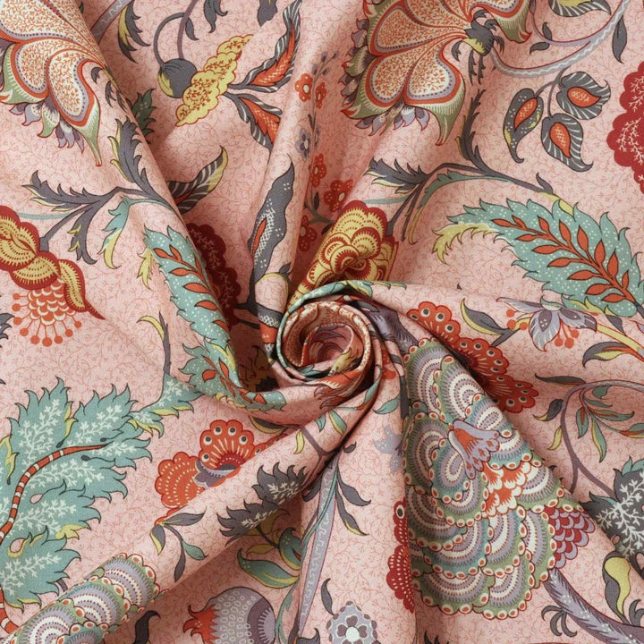 Cara Floral Pink Fabric