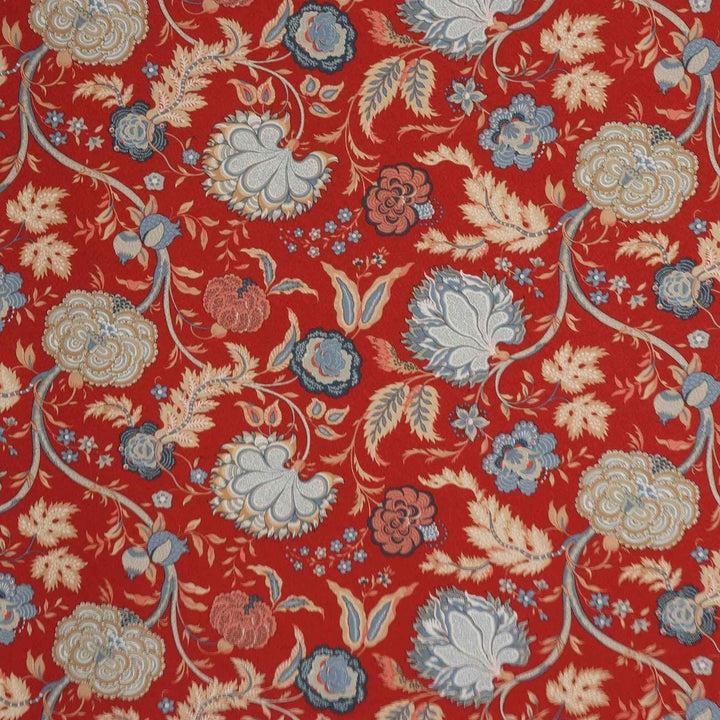 Cara Floral Red Fabric