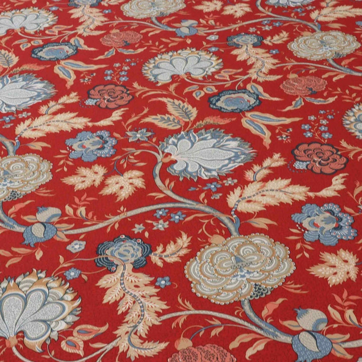 Cara Floral Red Fabric
