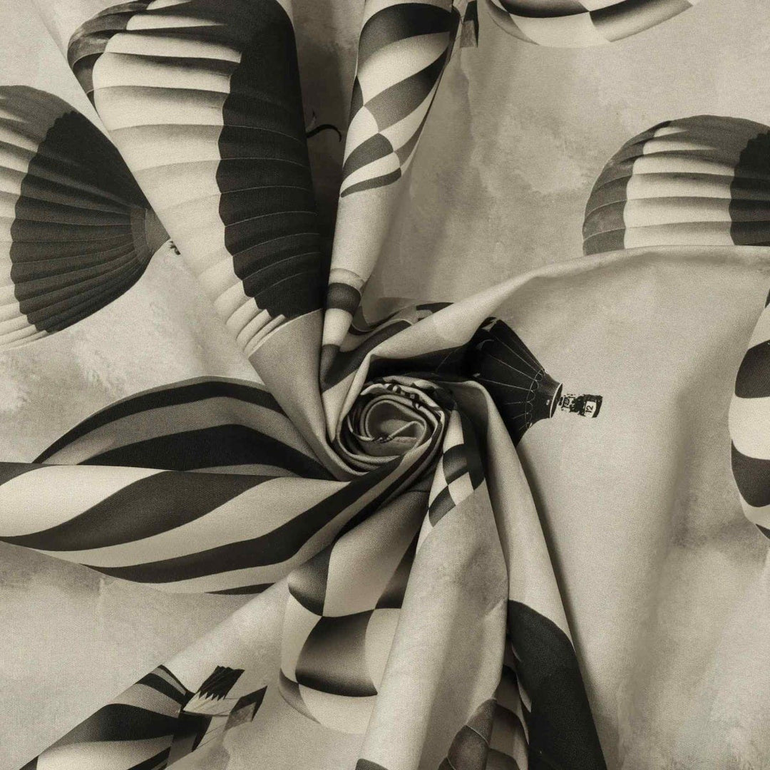 Balloon Fiesta Monochrome Fabric