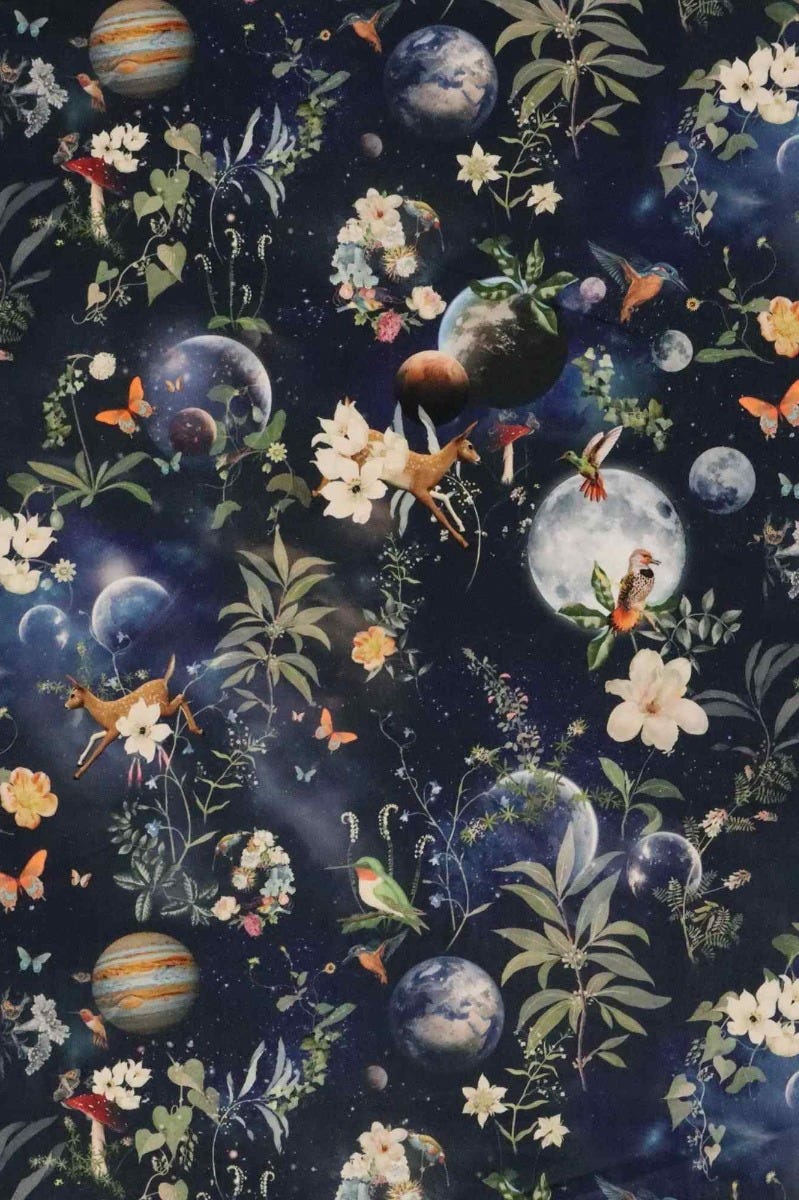 Fantasy Universe Velvet Fabric