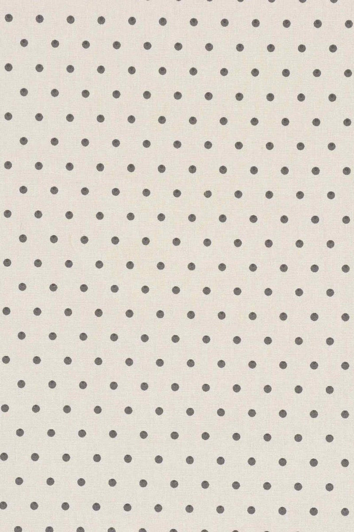 Raindrops Grey on Cream Cotton Fabric