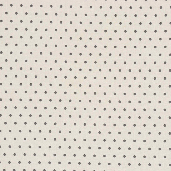 Raindrops Grey on Cream Cotton Fabric