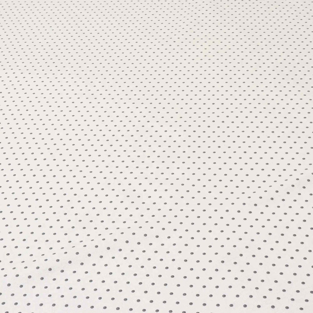 Raindrops Grey on Cream Cotton Fabric