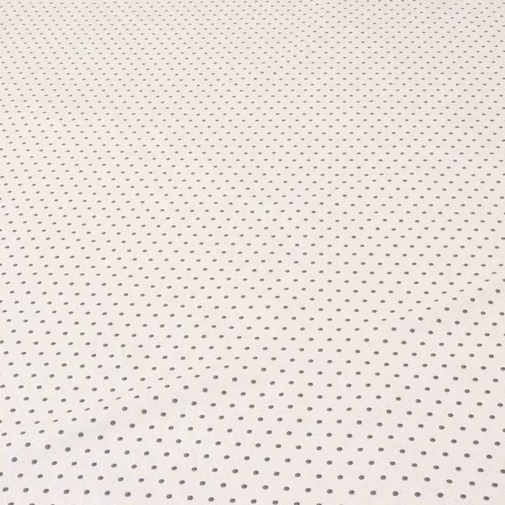 Raindrops Grey on Cream Cotton Fabric