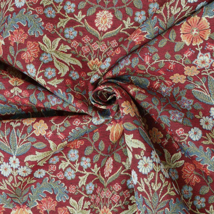 Barrington Morris Tapestry Claret Fabric